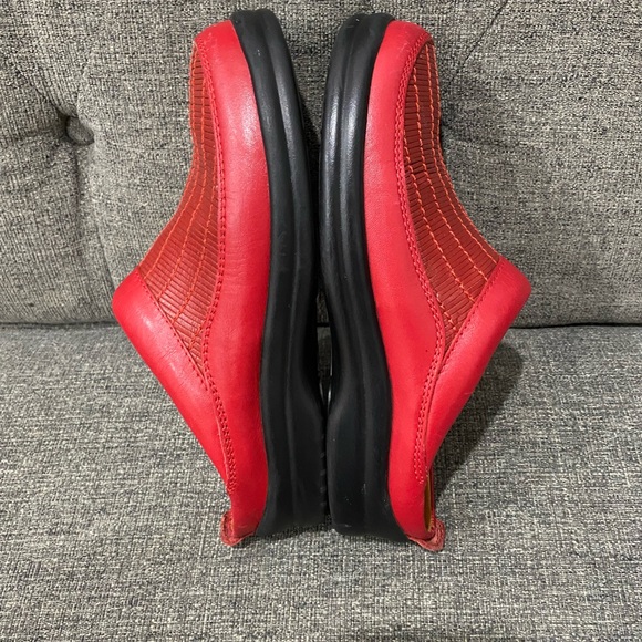 Footprints By Birkenstock Ashby Red Woven Clogs Women Size EU 38 - Picture 7 of 10